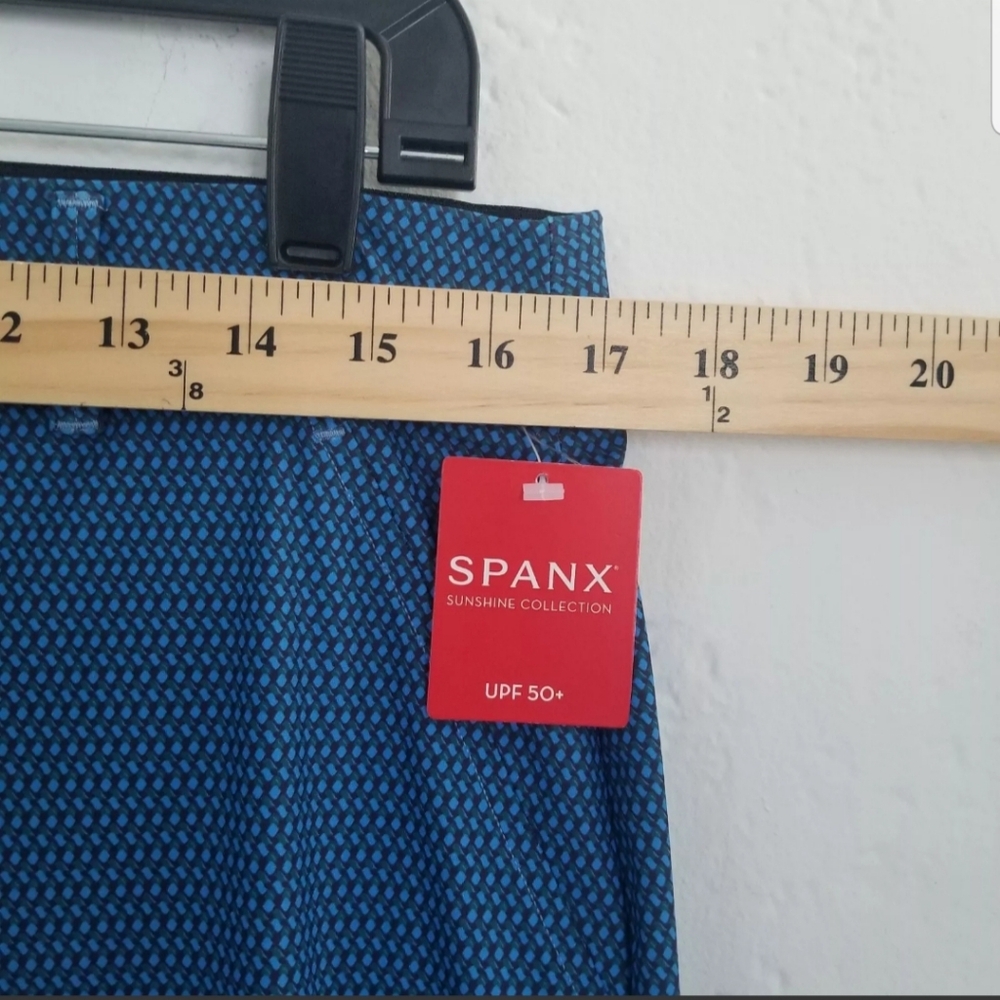 SPANX Sunshine Collection UPF 50 + Leggins Blue Size XL - Picture 7 of 12